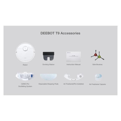 Робот-пилосос з вологим прибиранням ECOVACS DEEBOT OZMO T9 (DLX13-44)