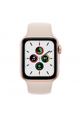 Смарт-годинник Apple Watch GPS SE 44mm Gold Aluminum Case w. Starlight Sport Band (MKQ53)