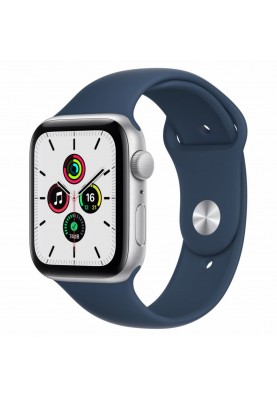 Смарт-годинник Apple Watch SE 44mm Silver Aluminum Case w. Abyss Blue S. Band (MKQ43)