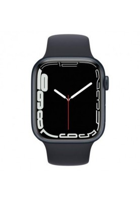 Смарт-годинник Apple Watch Series 7 GPS 45mm Midnight Aluminum Case With Midnight Sport Band (MKN53)