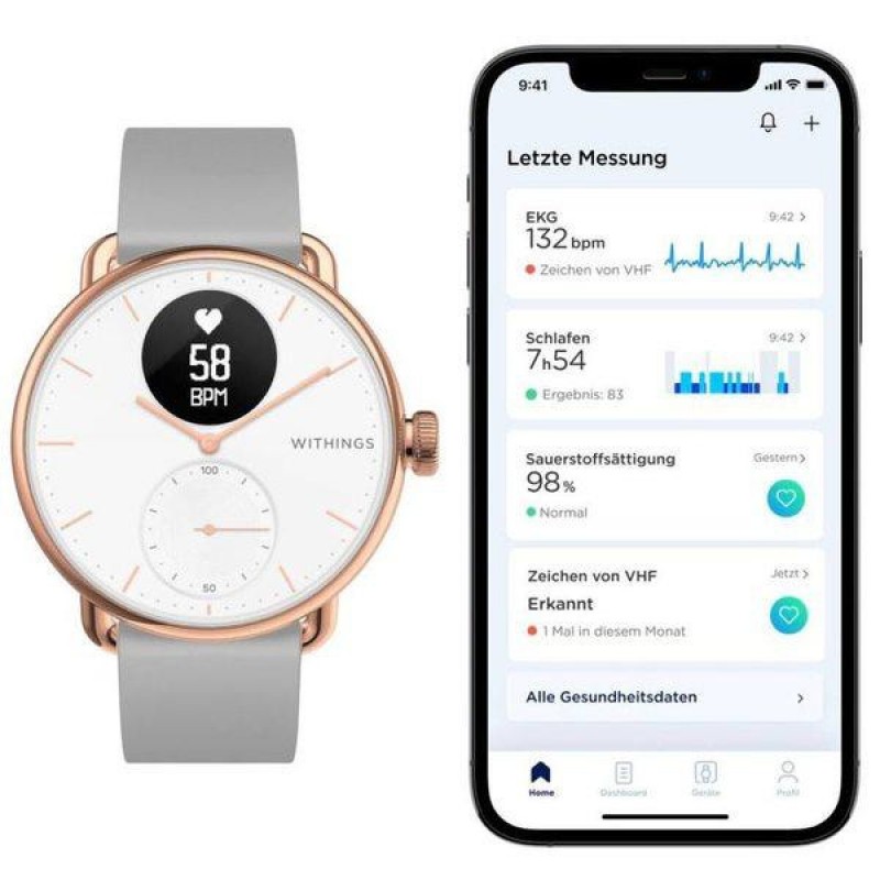 Смарт-годинник Withings ScanWatch 38mm White