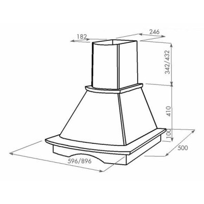Витяжка купольна Eleyus Tempo 1200 LED SMD 60 N