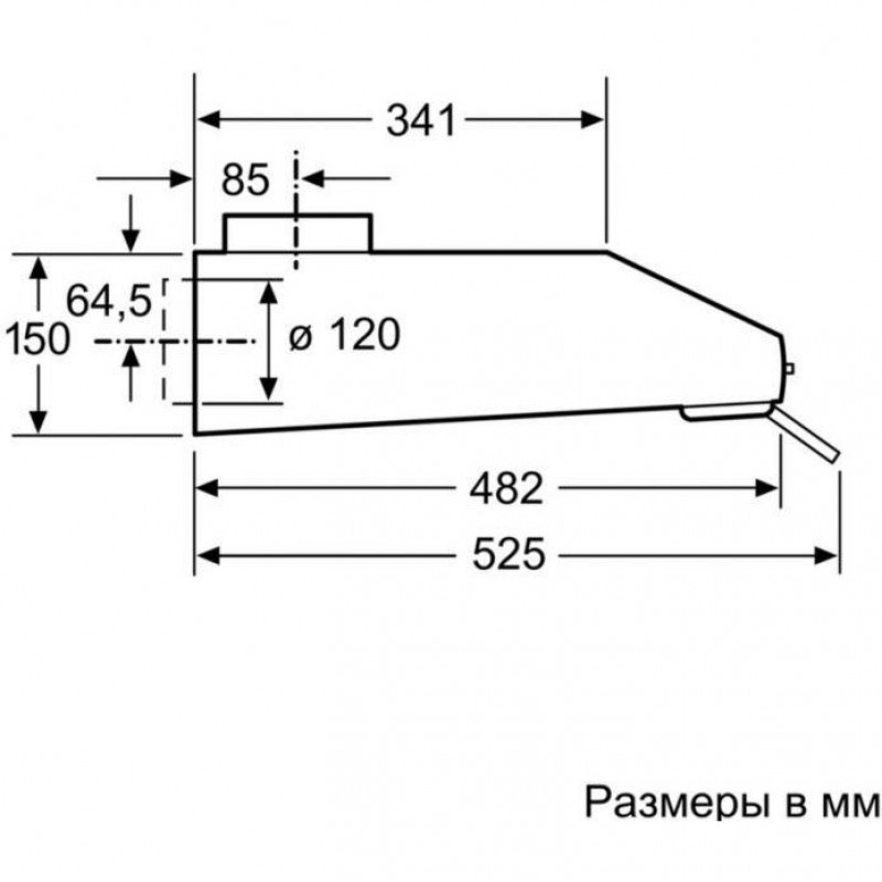 Витяжка плоска Bosch DUL63CC50