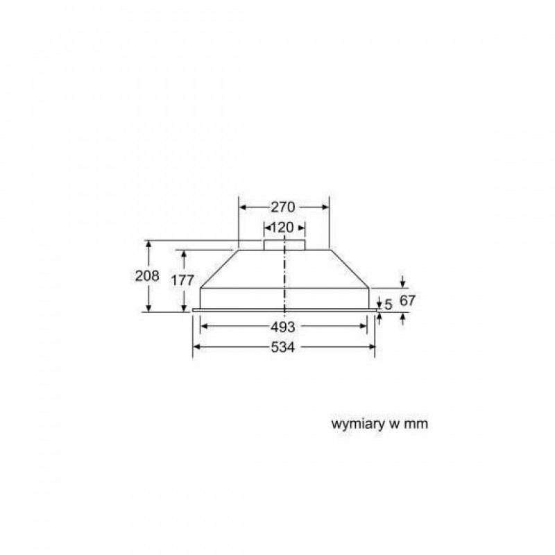 Вбудована витяжка Bosch DLN53AA70