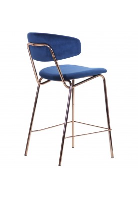 Барний стілець Art Metal Furniture Alphabet C gold/royal blue (545707)