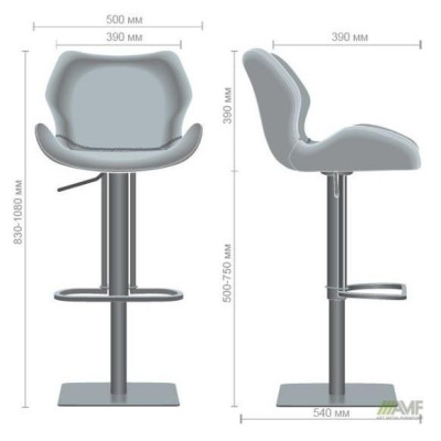 Барний стілець Art Metal Furniture Pinto smoky beije PU (545668)