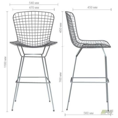 Барний стілець Art Metal Furniture Todi rose gold (545682)