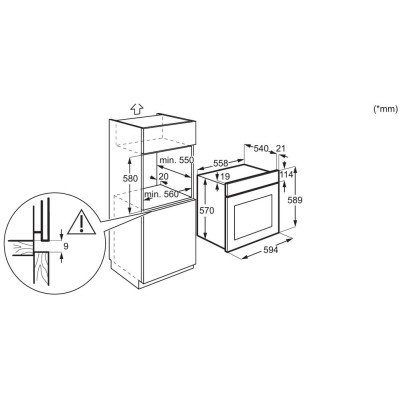 Духовка електрична Electrolux EOD5H70BX