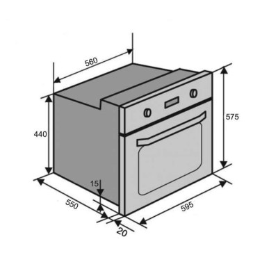 Духовка електрична Ventolux BRISTOL 6 MT (BK/X) Духовка електрична Ventolux BRISTOL 6 MT (BK/X)