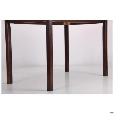 Комплект (нескладний стіл + 4 стільці) Art Metal Furniture Брауні темний шоколад/латте (521379)