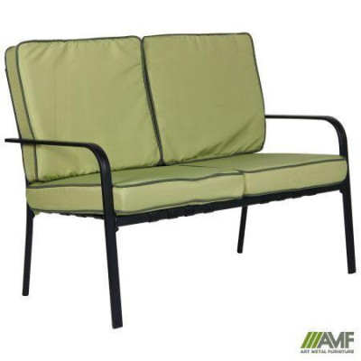 Комплект садових меблів Art Metal Furniture Veracruz чорний/салатовий (521835)