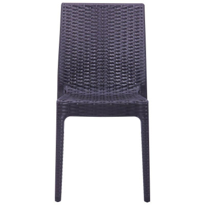 Крісло, стілець садовий Art Metal Furniture Selen пластик під ротанг еспресо (515343)