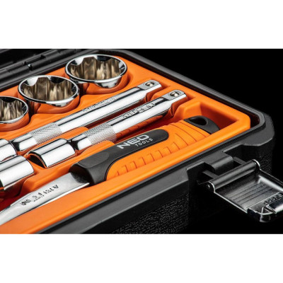 Набір торцевих головок з тріскачкою NEO Tools 08-694 Набір торцевих головок з тріскачкою NEO Tools 08-694