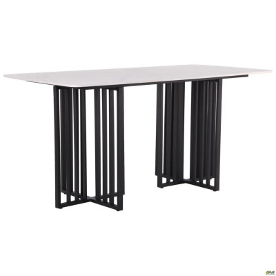 Нерозкладний стіл Art Metal Furniture Fellon black / ceramics Carrara bianco (547058)