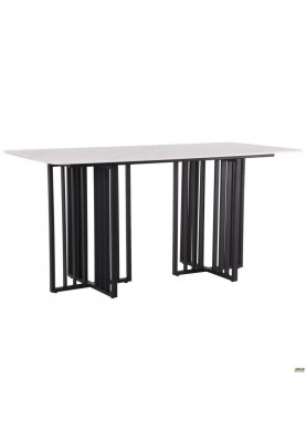 Нерозкладний стіл Art Metal Furniture Fellon black / ceramics Carrara bianco (547058)