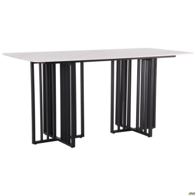 Нерозкладний стіл Art Metal Furniture Fellon black / ceramics Carrara bianco (547058)