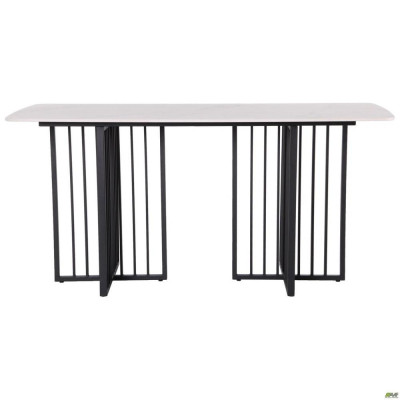 Нерозкладний стіл Art Metal Furniture Fellon black / ceramics Carrara bianco (547058)