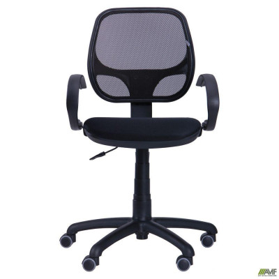 Офісне крісло для персоналу Art Metal Furniture Байт/АМФ-5 Сітка чорна (116963)
