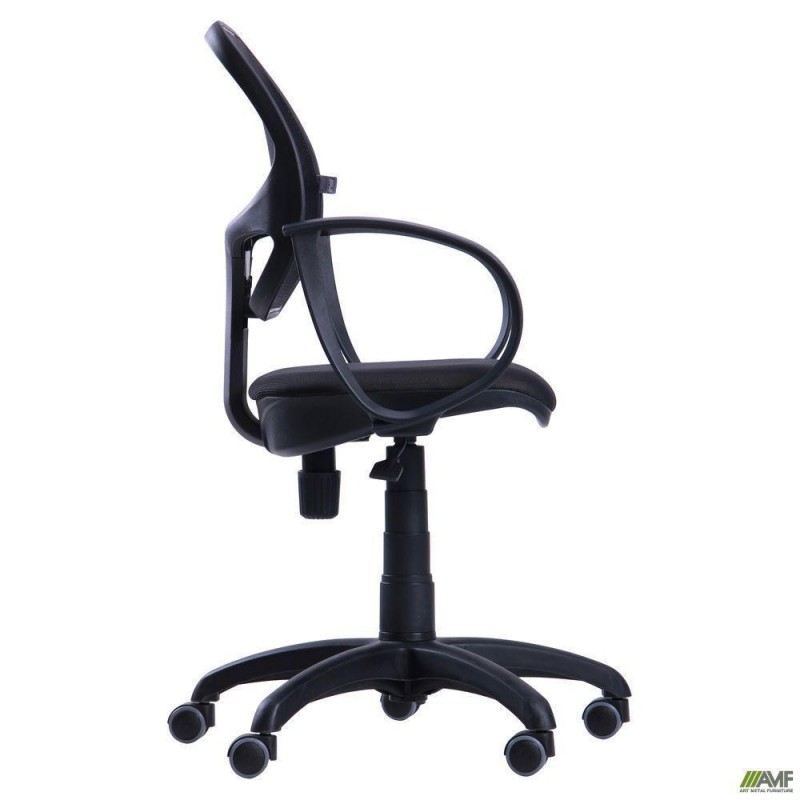 Офісне крісло для персоналу Art Metal Furniture Біт/АМФ-8 Сітка чорна (116002)