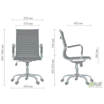 Офісне крісло для персоналу Art Metal Furniture Slim LB XH-632B білий (512064)