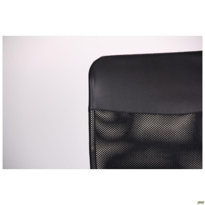 Офісне крісло для персоналу Art Metal Furniture Ultra сидіння А-1/спинка Сітка чорна, вставка Скаден чорний (210037)