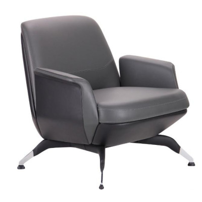 Офісне крісло для відвідувачів Art Metal Furniture Absolute grey/black (544596)