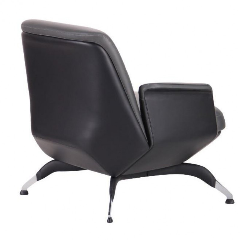 Офісне крісло для відвідувачів Art Metal Furniture Absolute grey/black (544596)