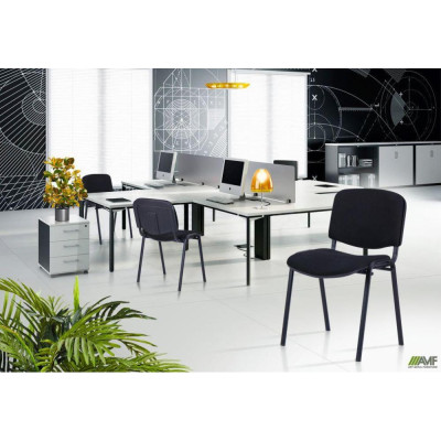 Офісне крісло для відвідувачів Art Metal Furniture Із чорний А-01 (011007)
