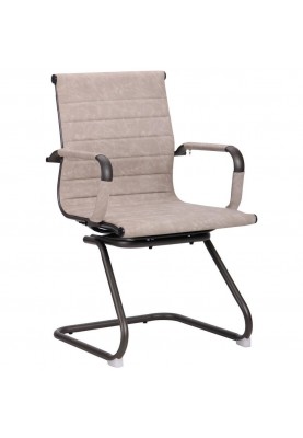 Офісне крісло для відвідувачів Art Metal Furniture Slim Gun CF wax light grey (521981)