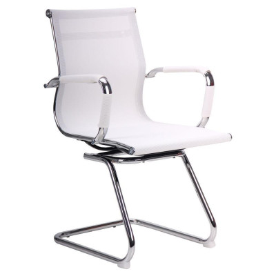 Офісне крісло для відвідувачів Art Metal Furniture Slim Net CF XH-633C білий (513581)