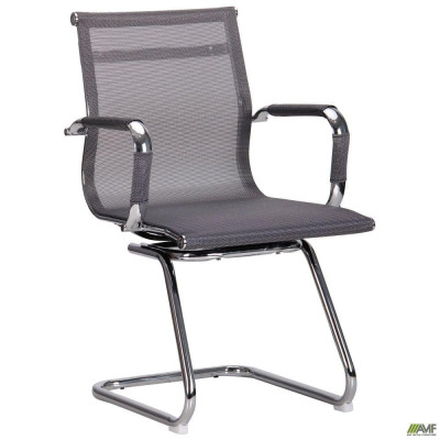Офісне крісло для відвідувачів Art Metal Furniture Slim Net CF XH-633C сірий (521221)