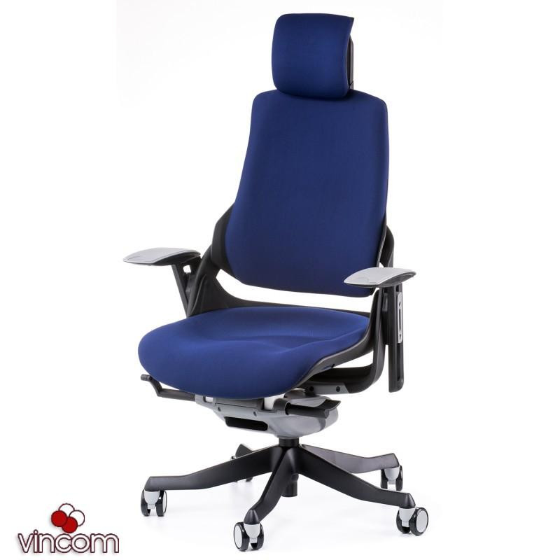Офісне крісло для керівника Special4You WAU тканина/тканина navyblue fabric (E0765)
