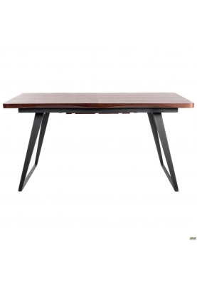 Розкладний стіл Art Metal Furniture Rochester чорний/шпон горіх антик (545852)