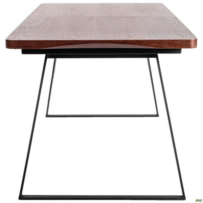 Розкладний стіл Art Metal Furniture Rochester чорний/шпон горіх антик (545852)