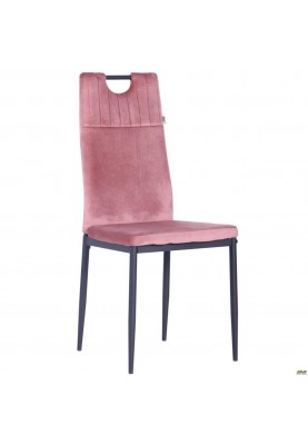 Стілець Art Metal Furniture Alabama чорний/велюр рожевий антик (546791)