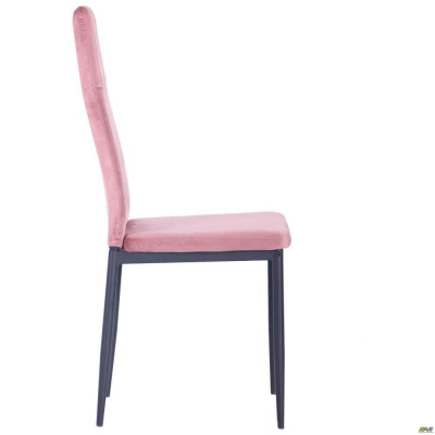 Стілець Art Metal Furniture Alabama чорний/велюр рожевий антик (546791)
