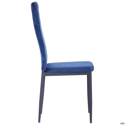 Стілець Art Metal Furniture Alabama чорний/велюр темно-синій (546793)