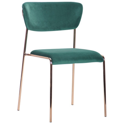 Стілець Art Metal Furniture Alphabet A gold/dark green (545704)