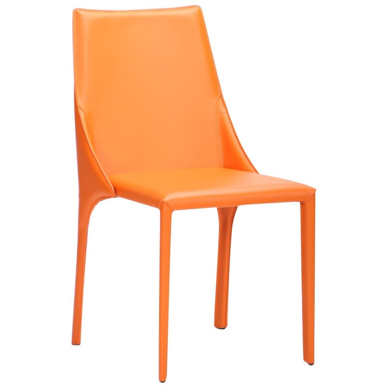 Стілець Art Metal Furniture Artisan orange leather (545650)