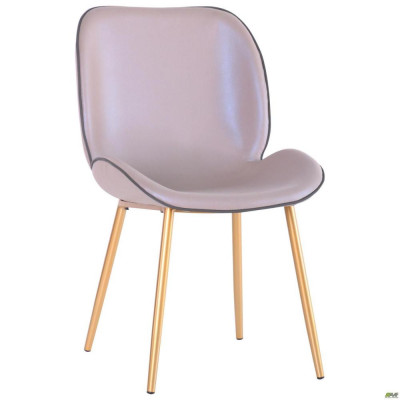 Стілець Art Metal Furniture Doris gold/PU creamy white (547062)