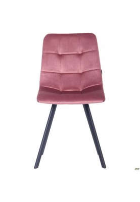 Стілець Art Metal Furniture Harlem чорний/велюр рожевий антик (546787)