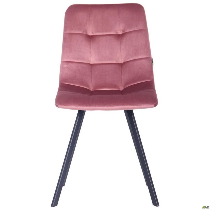 Стілець Art Metal Furniture Harlem чорний/велюр рожевий антик (546787)
