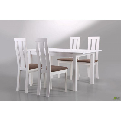 Стілець Art Metal Furniture Йорк білий/коричневий (540007)