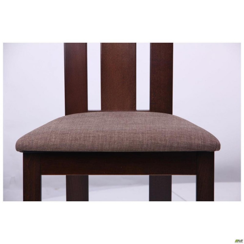 Стілець Art Metal Furniture Йорк горіх темний/тканин коричневий. (516734)