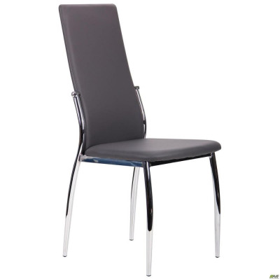 Стілець Art Metal Furniture Картер хром/графіт (521902)