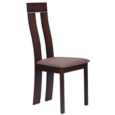 Стілець Art Metal Furniture Лестер СВ-2421YBH горіх темний/тканин коричн. (516738)