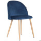 Стілець Art Metal Furniture Sherry beech/blue velvet (545868)