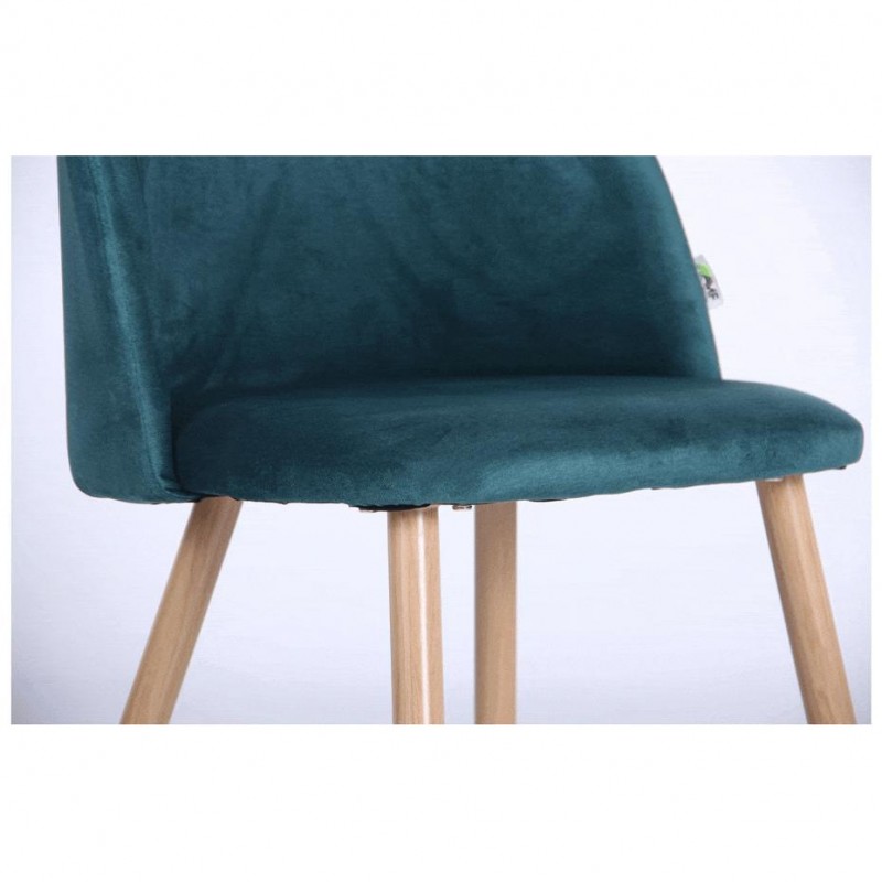 Стілець Art Metal Furniture Sherry beech/green velvet (545869)
