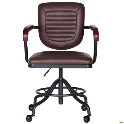 Стілець із підлокітниками Art Metal Furniture Barber brown (546142)