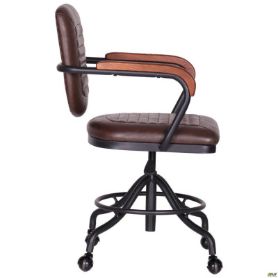 Стілець із підлокітниками Art Metal Furniture Barber brown (546142)
